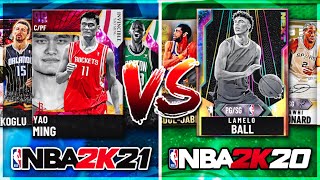 THE BEST TEAM IN NBA 2K21 MyTEAM VS. THE BEST TEAM AT THIS STAGE IN NBA 2K20 MyTEAM!! (July)