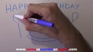 Cómo se escribe en inglés feliz cumpleaños