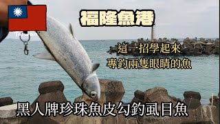 (第123集)福隆魚港這一招學起來專釣兩隻眼睛的魚珍珠魚皮勾釣虱目魚