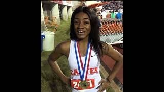 🔥 Young ShaCarri Richardson || High school interview after breaking record.