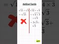 Adding and Subtracting Surds🤔#shorts #youtubeshorts #surds #squareroot #mathshorts #trendingshorts