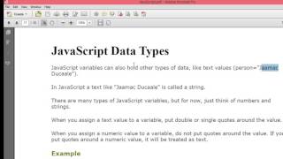 Lesson 06 JavaScript Variables Sahalsoftware