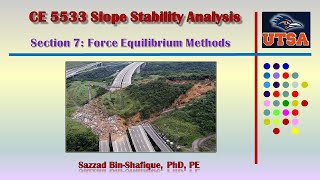 Slope Stability Analysis: Force Equilibrium Methods