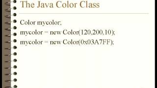 java Selecting Colors.mov