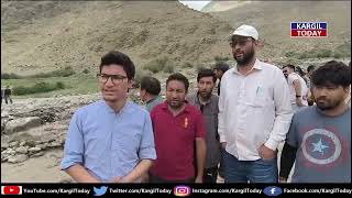 Ain Ul Huda Councillor Parkachik visits flood site met with local public