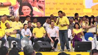 Sonny Angara - Team PNoy proclamation rally