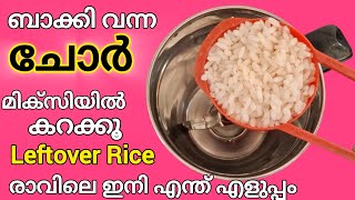 രാവിലെ എളുപ്പം നോക്കുന്നവർക്കായി ബാക്കി വന്ന ചോറ് കൊണ്ട് അപ്പം | Rice Recipe | Soft Appam