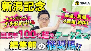 【新潟記念2024 推奨馬】単複回収率100%超えデータ2つに該当！　SPAIA編集部の推奨馬を紹介（SPAIA）