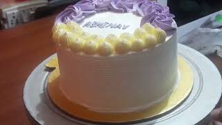 easy cake decoration/purple cake design