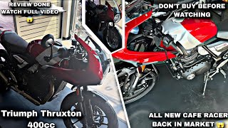 Triumph Thruxton 400 Returns in Style! 🔥 Ultimate Cafe Racer Is Here😱| Unexpected Comeback!😱