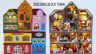 DIY Miniature dollhouse kitㅣBUILDING BLOCK TOWNㅣ빌딩 블록 타운ㅣ미니어처 하우스ㅣ박소소