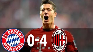 Bayern Munich vs AC Milan 0-4 | Highlights| UEFA champions league| #football #soccer #cricket