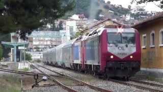 RARE! ADtranz DE 2000 double traction on train 885 at Kalabaka