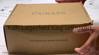 Karl Lagerfeld bag unboxed ( آنباکس کیف Karl Lagerfeld)