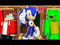 Dont Open Door to Creepy SONIC.EXE vs Mikey and JJ at 3:00am ? - in Minecraft Maizen