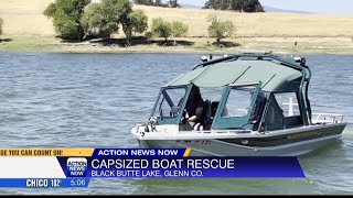 Glenn County Sheriff's Office rescues elderly fisherman after their boat capsizes on Black Butte