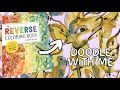 ☆ Doodle with me ☆ using the REVERSE COLORING BOOK