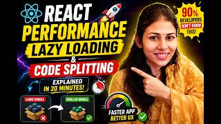 React Lazy Loading & Code Splitting Explained in 20 Minutes ⚡ Improve App Performance