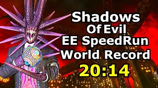Shadows Of Evil Easter Egg SpeedRun World Record Solo 20:14 4k