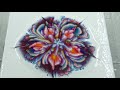 (366) Gorgeous rainbow flower ~ MUST SEE ~ Acrylic pour painting ~ Step by step ~ Paint #WithMe