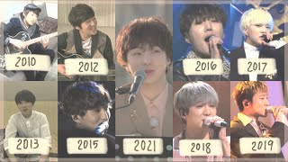 Kang Seung yoon's vocal growth period (2010-2021)