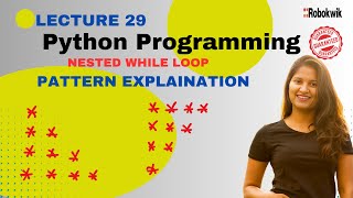 How to create star pattern using nested while loop in python?