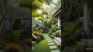 ide inspirasi taman rumah tropis #home #design #beautiful #garden