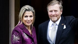 Máxima der Niederlande Im Sternen Mantel feiert sie ihr Comeback