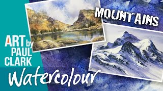 How to Paint Mountains in Watercolour - 3 Easy Ways!