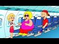 Karen McFattyson gets stuck in her plane seat