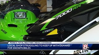 Snowmobiles in huge demand as Mainers try to get outdoors