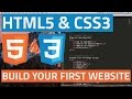 HTML5 and CSS3 beginner tutorial 2 - Creating your first website