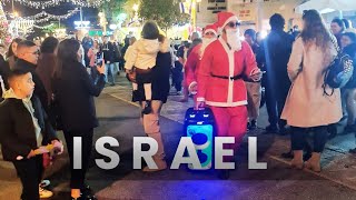 The BUSIEST Christmas market in Israel; HAIFA Hanukkah and Christmas market.