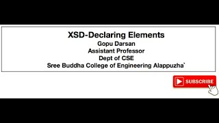 CS368 XSD Element Declaration