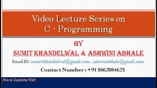 Formatted I/O Operation In C Programming Language