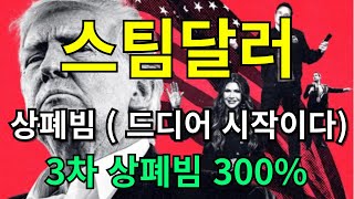 [ 스팀달러 코인 전망 ] 상폐빔 ( 드디어 시작이다 ) 3차 상폐빔 300%