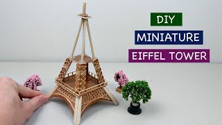 DIY Miniature Eiffel Tower of France | Easy Craft ideas - How to make