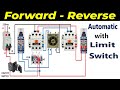 Forward Reverse Motor Control with limit switch | automatic reverse forward motor control