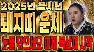 【2025년 을사년 대박 돼지띠운세】 축하드립니다! 찬바람이 불면 '금전운,대운' 들어온다 돼지띠분들 축하합니다! 돈벌준비 하세요! 59년생 71년생 83년생 95년생 돼지띠운세