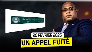 L'appel SECRET du Président Félix Tshisekedi EXPOSÉ sur Internet ?