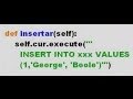 Python Step05 GUI Dbase Iface  Buttons 4,5 Insert & List Recs