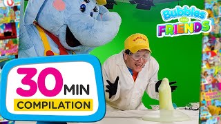 Kids Science Experiments | STEM Learning for Toddlers | 30 Minute Bubbles and Friends Videos