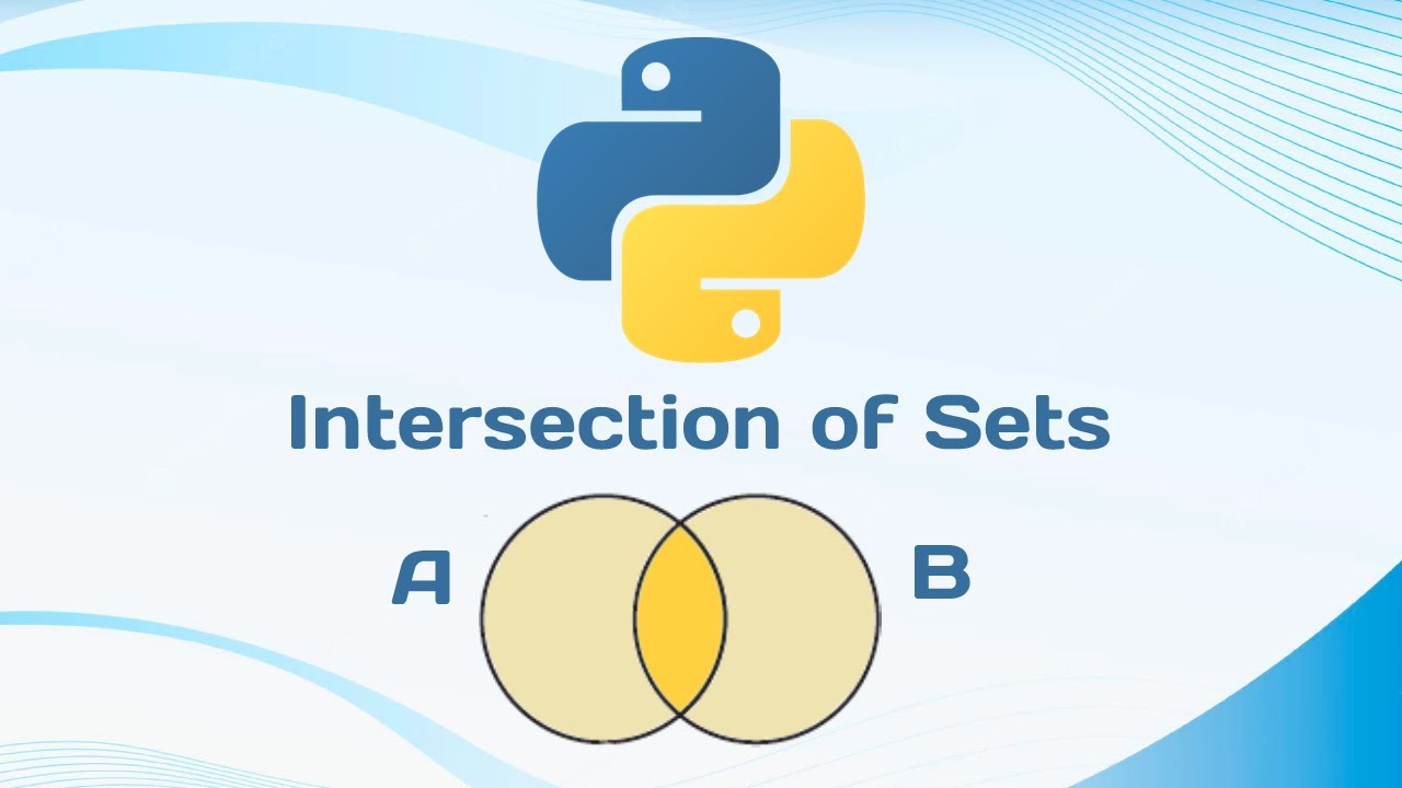 Python Sets Intersection #pythonprogramming - YouTube