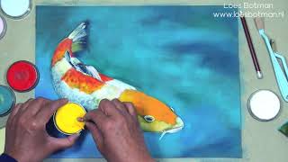 How to draw a Koi with Panpastel?