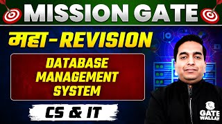 Database Management System (DBMS) One Shot | MAHA REVISION | CS | GATE 2024 Preparation