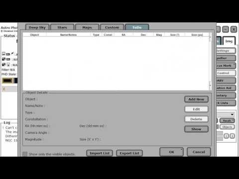 Exporting Observing Plans From Deep Sky Planner To Astro Photography