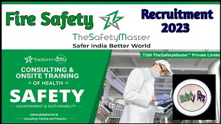 Fresher Fire Safety Jobs II Latest  Fire Safety Jobs I Fresher Fire Safety Vacancy I Fresher HSE Job