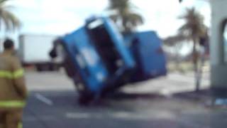 Tipped truck