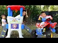 Kids Playtime  Ride On Fire Truck Compilation CKN