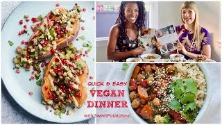 Quick & Easy Vegan Dinner Ideas with Sweet Potato Soul | Stuffed Sweet Potato + Teriyaki Stir-Fry